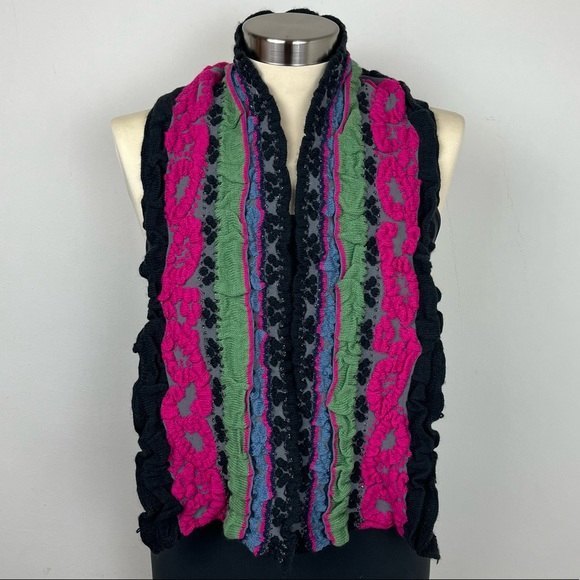 Textured Multicolored Sparkle Knit Stretch Scarf - Picture 1 of 5